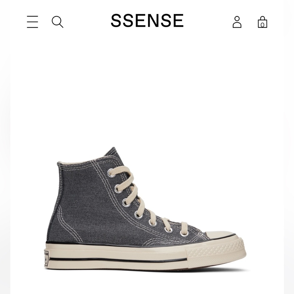 BNIB Converse Chuck 70s - Washed Gray/Black